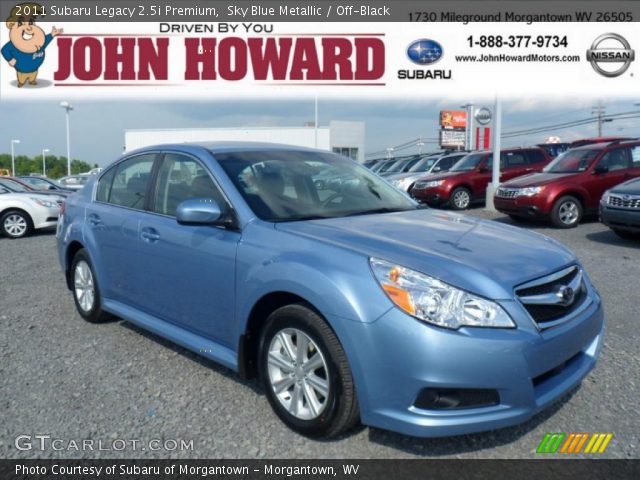 2011 Subaru Legacy 2.5i Premium in Sky Blue Metallic