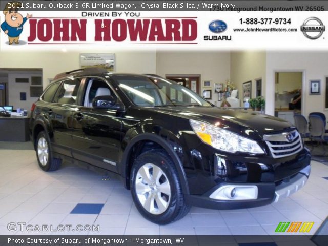 2011 Subaru Outback 3.6R Limited Wagon in Crystal Black Silica