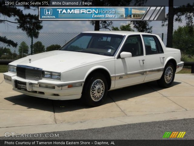 1990 Cadillac Seville STS in White Diamond