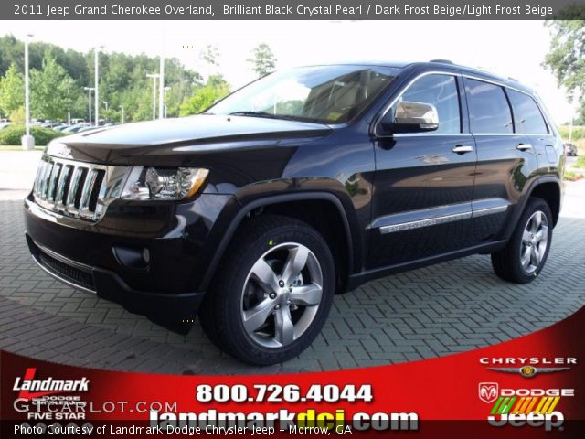 2011 Jeep Grand Cherokee Overland in Brilliant Black Crystal Pearl