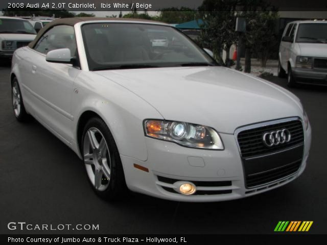 2008 Audi A4 2.0T Cabriolet in Ibis White
