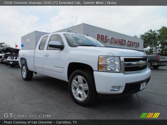 Summit White 2008 Chevrolet Silverado 1500 Ltz Extended