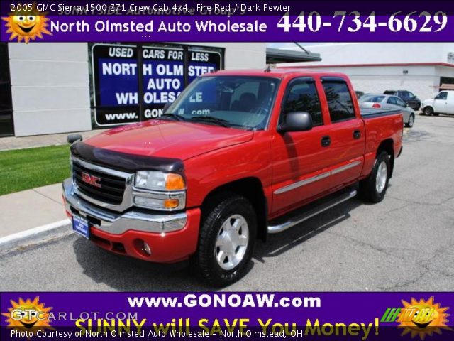 2005 GMC Sierra 1500 Z71 Crew Cab 4x4 in Fire Red