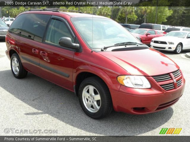 2005 Dodge Caravan SXT in Inferno Red Crystal Pearl