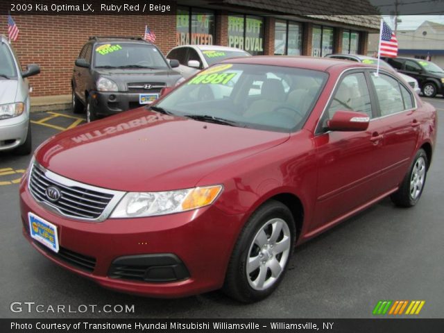 2009 Kia Optima LX in Ruby Red