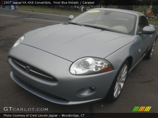 2007 Jaguar XK XK8 Convertible in Frost Blue Metallic