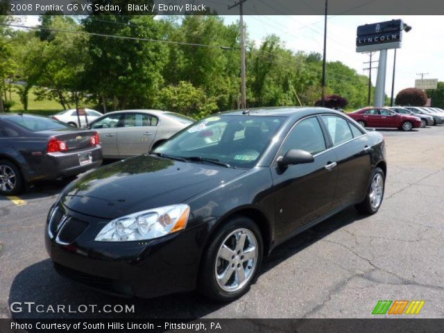 2008 Pontiac G6 V6 Sedan in Black