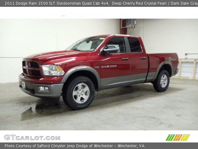 2011 Dodge Ram 1500 SLT Outdoorsman Quad Cab 4x4 in Deep Cherry Red Crystal Pearl