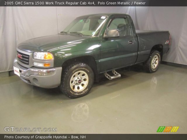 2005 GMC Sierra 1500 Work Truck Regular Cab 4x4 in Polo Green Metallic