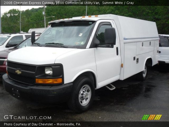 2008 Chevrolet Express Cutaway 3500 Commercial Utility Van in Summit White