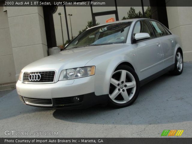 2003 Audi A4 1.8T Sedan in Light Silver Metallic