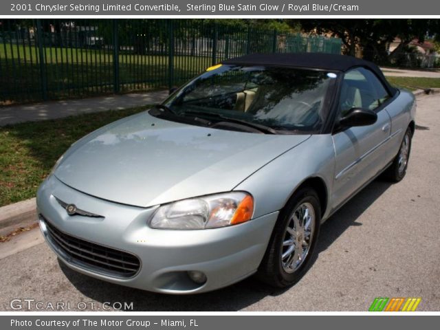 2001 Chrysler Sebring Limited Convertible in Sterling Blue Satin Glow