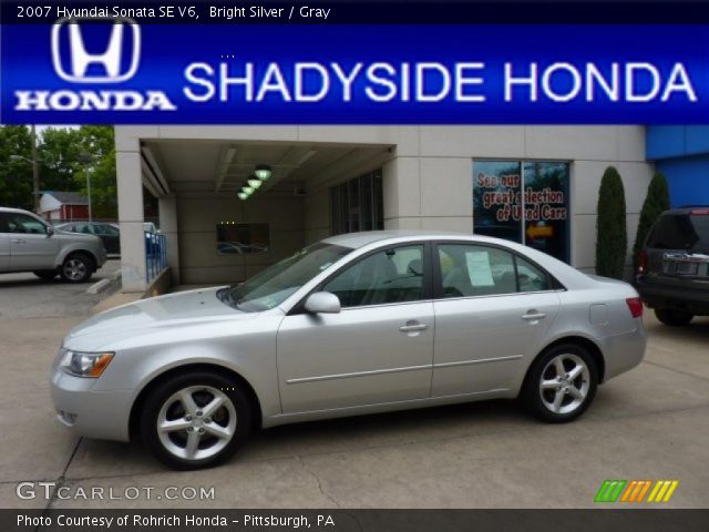 2007 Hyundai Sonata SE V6 in Bright Silver