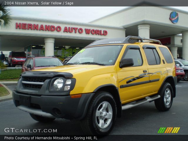 2004 Nissan Xterra  in Solar Yellow