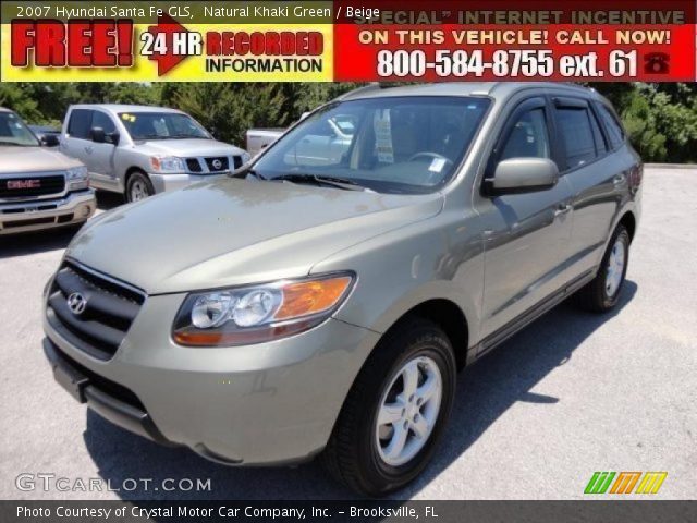 2007 Hyundai Santa Fe GLS in Natural Khaki Green