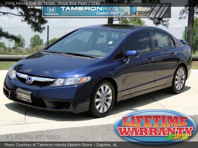 2009 Honda Civic EX Sedan in Royal Blue Pearl