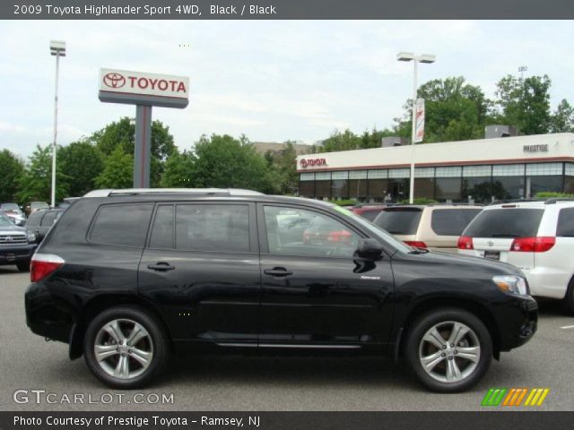 2009 Toyota Highlander Sport 4WD in Black