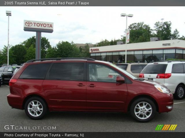2005 Toyota Sienna XLE in Salsa Red Pearl