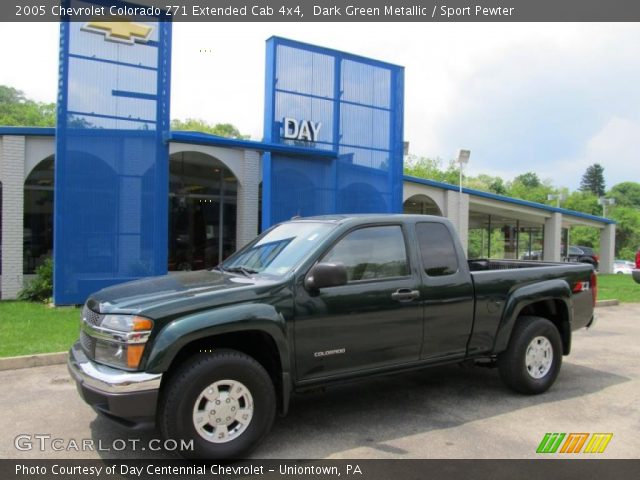 2005 Chevrolet Colorado Z71 Extended Cab 4x4 in Dark Green Metallic