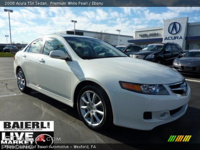 2008 Acura TSX Sedan in Premium White Pearl