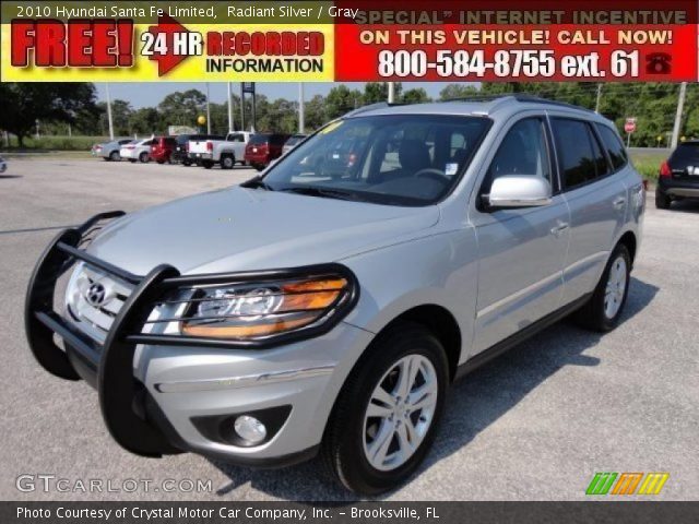 2010 Hyundai Santa Fe Limited in Radiant Silver