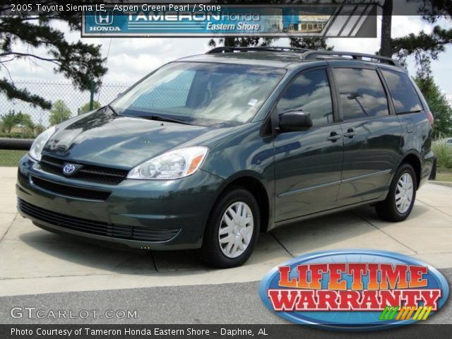 2005 Toyota Sienna LE in Aspen Green Pearl