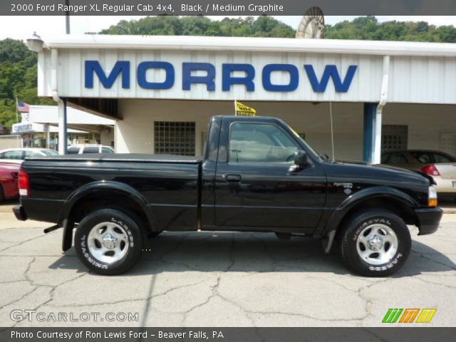 2000 Ford Ranger XL Regular Cab 4x4 in Black