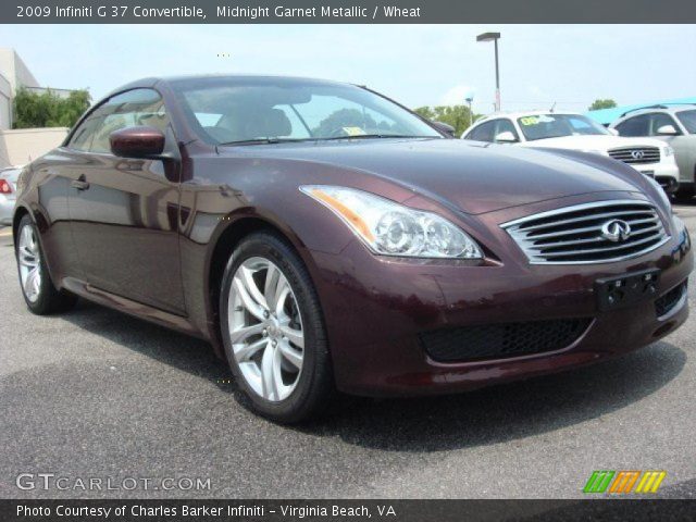 2009 Infiniti G 37 Convertible in Midnight Garnet Metallic