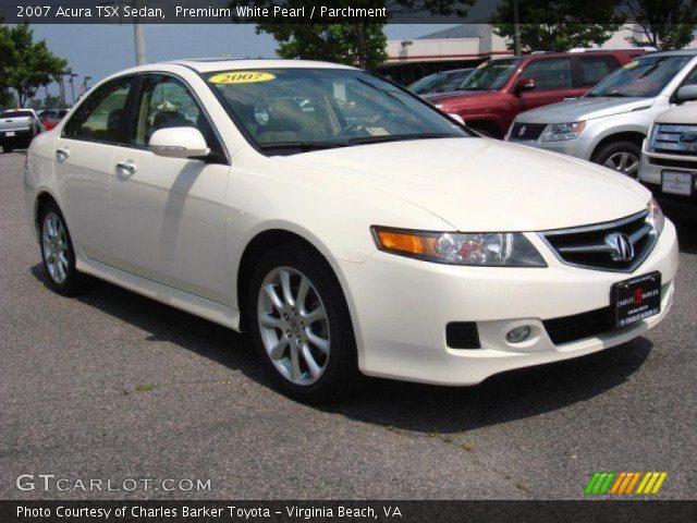 2007 Acura TSX Sedan in Premium White Pearl