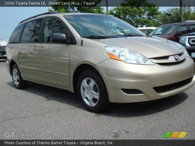 2009 Toyota Sienna LE in Desert Sand Mica