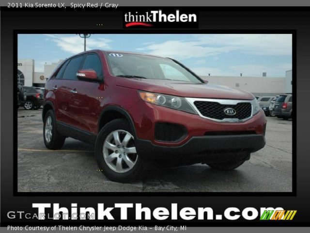 2011 Kia Sorento LX in Spicy Red