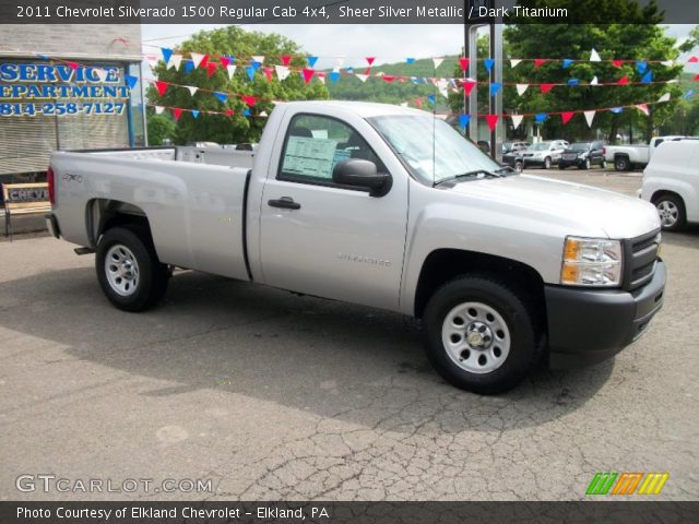 2011 Chevrolet Silverado 1500 Regular Cab 4x4 in Sheer Silver Metallic