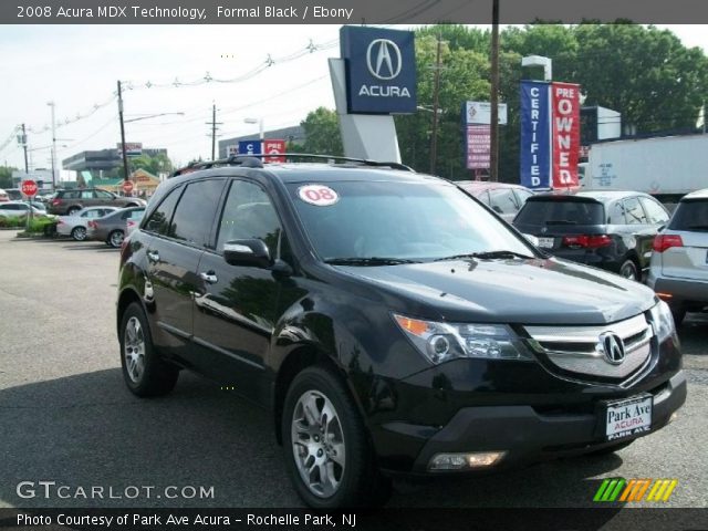 2008 Acura MDX Technology in Formal Black