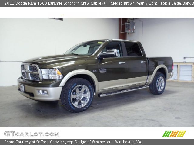 2011 Dodge Ram 1500 Laramie Longhorn Crew Cab 4x4 in Rugged Brown Pearl