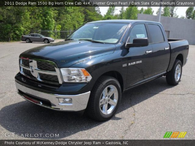 2011 Dodge Ram 1500 Big Horn Crew Cab 4x4 in Hunter Green Pearl