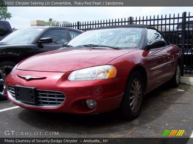 2002 Chrysler Sebring LXi Convertible in Ruby Red Pearl