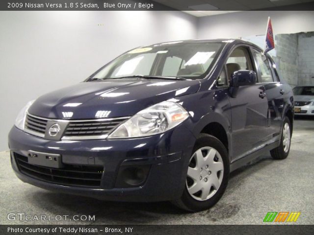 2009 Nissan Versa 1.8 S Sedan in Blue Onyx