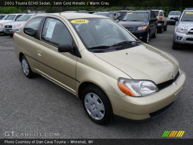 2001 Toyota ECHO Sedan in Satin Gold Metallic