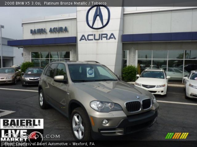 2008 BMW X5 3.0si in Platinum Bronze Metallic