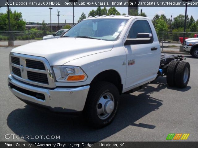 2011 Dodge Ram 3500 HD SLT Regular Cab 4x4 Chassis in Bright White