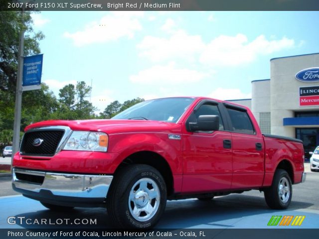 2007 Ford F150 XLT SuperCrew in Bright Red