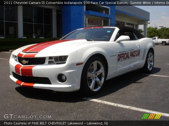 2011 Chevrolet Camaro SS Convertible Indianapolis 500 Pace Car Special Edition in Summit White