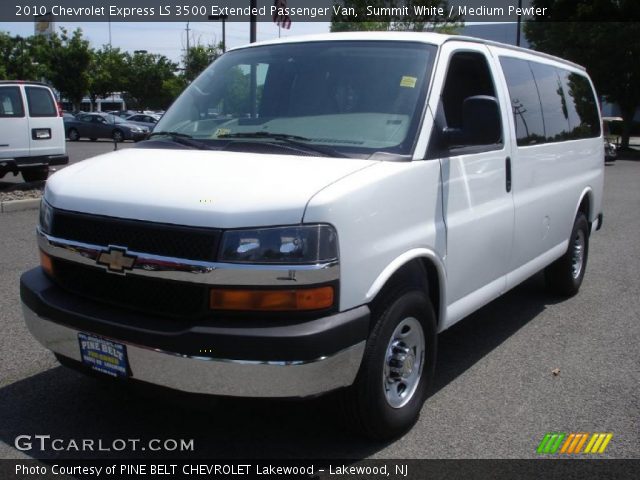 2010 Chevrolet Express LS 3500 Extended Passenger Van in Summit White
