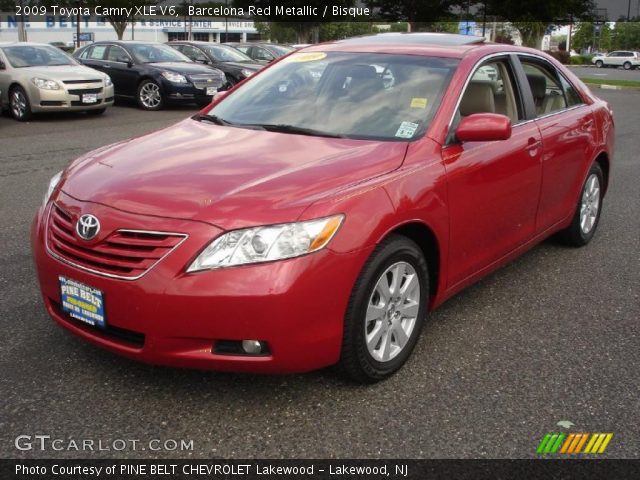 2009 Toyota Camry XLE V6 in Barcelona Red Metallic