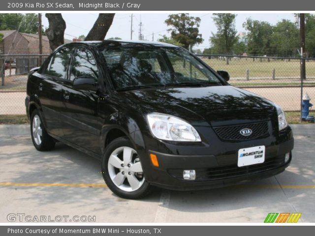 2009 Kia Rio SX Sedan in Midnight Black