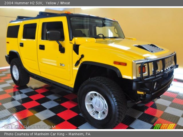 2004 Hummer H2 SUV in Yellow