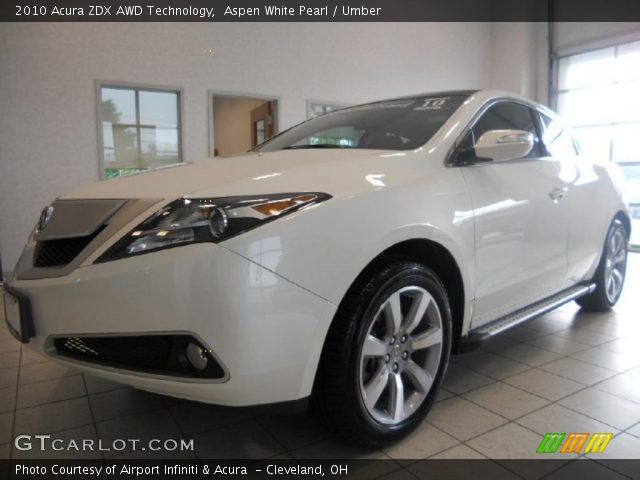 2010 Acura ZDX AWD Technology in Aspen White Pearl