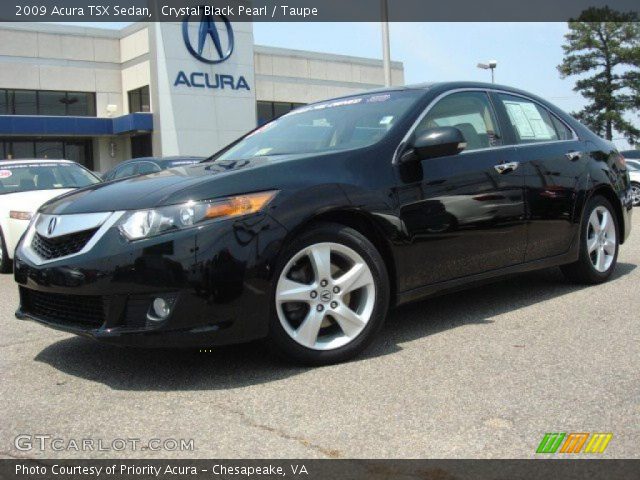 2009 Acura TSX Sedan in Crystal Black Pearl