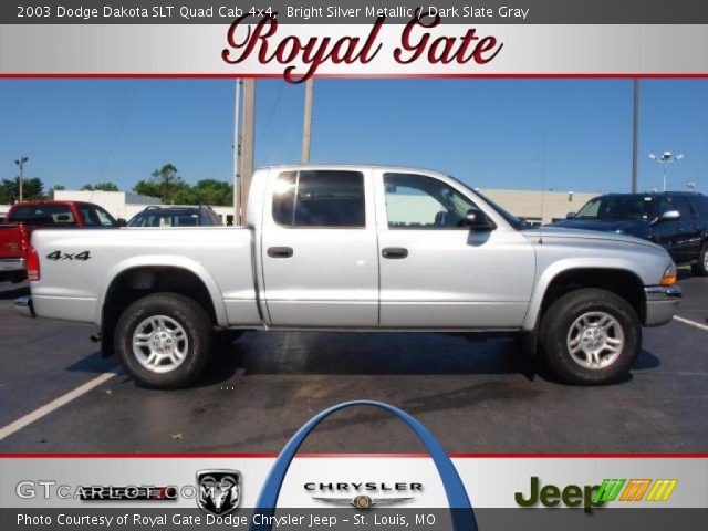 2003 Dodge Dakota SLT Quad Cab 4x4 in Bright Silver Metallic
