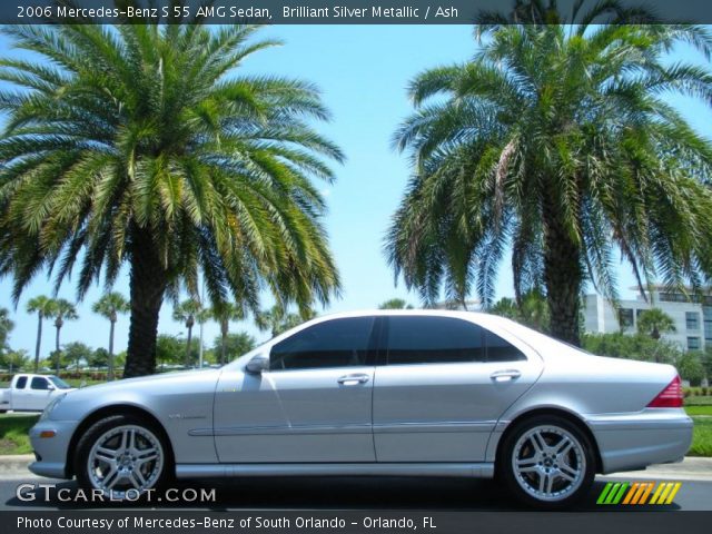 2006 Mercedes-Benz S 55 AMG Sedan in Brilliant Silver Metallic